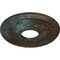 Ekena Millwork Palmetto Ceiling Medallion (Canopies up to 4 7/8"), 12 1/8"OD x 3 1/2"ID x 1"P, Bronze Blue Patina CM12PMBBS - alternate 4